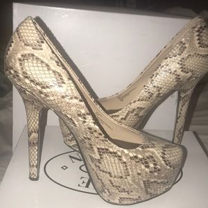 DeJaVu Snake Skin Steve Madden Pumps